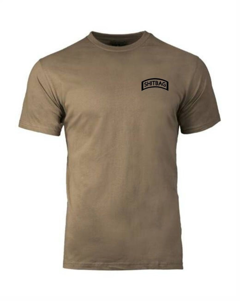 Shitbag Tab Tan T-Shirt