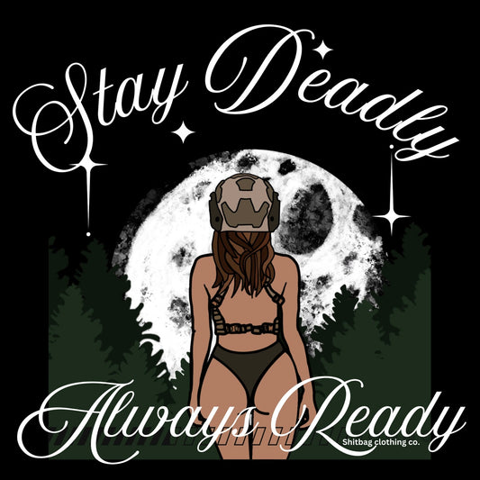 Stay Deadly Moon Sticker